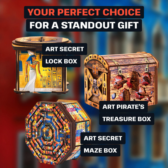 Images and photos of Art Secret Maze Box. ESC WELT.