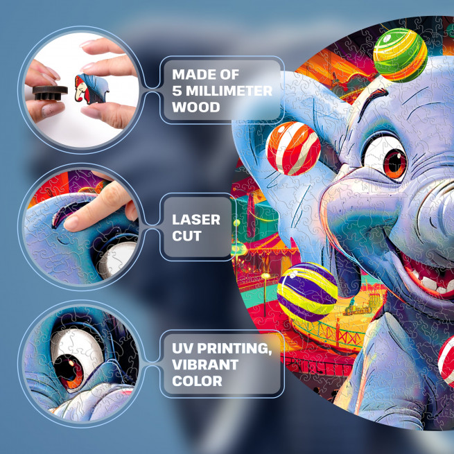 Images and photos of Funny Elephant Puzzle 300 pieces. ESC WELT.