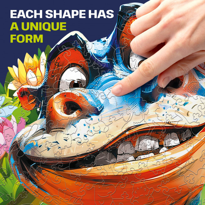 Images and photos of Funny Hippo Puzzle 500 pieces. ESC WELT.