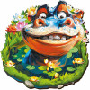 Images and photos of Funny Hippo Puzzle 500 pieces. ESC WELT.