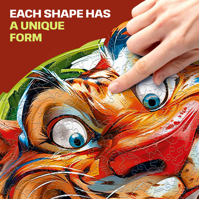 Images and photos of Funny Tiger Puzzle 300 pieces. ESC WELT.