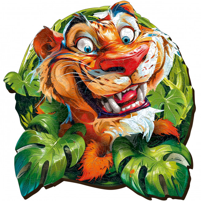 Images and photos of Funny Tiger Puzzle 200 pieces. ESC WELT.