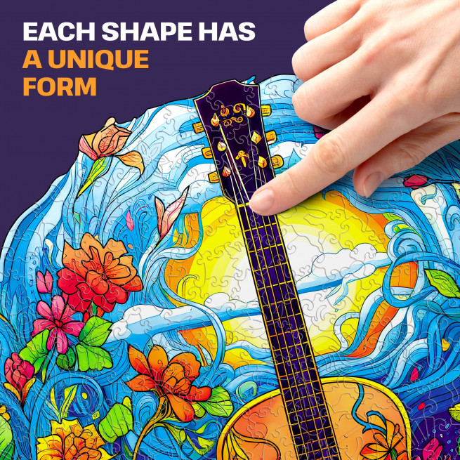Images and photos of Guitar puzzle 200 pieces. ESC WELT.