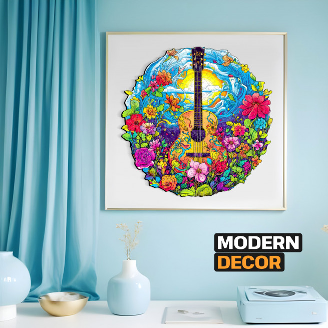 Images and photos of Guitar puzzle 200 pieces. ESC WELT.