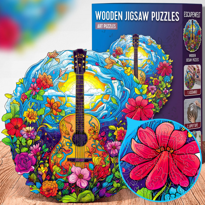 Images and photos of Guitar puzzle 200 pieces. ESC WELT.