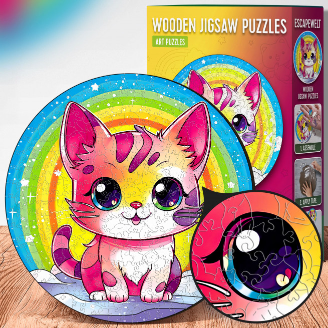 Images and photos of Kitten Puzzle 200 pieces. ESC WELT.