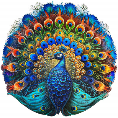 Peacock puzzle 200 pieces