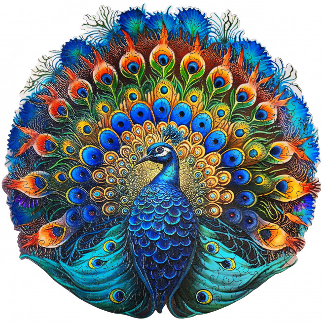 Images and photos of Peacock puzzle 500 pieces. ESC WELT.