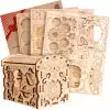 Images and photos of Wooden Secret TREASURE BOX, 3D PUZZLE KIT FOR SELF-ASSEMBLY. ESC WELT.