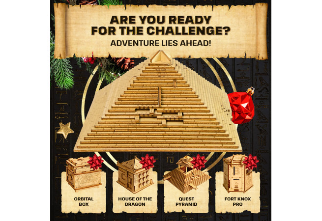 Quest Pyramid from EscapeWelt, a Wooden Puzzle Box review