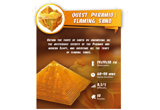 Images and photos of Quest Pyramid Flaming Sand. ESC WELT.