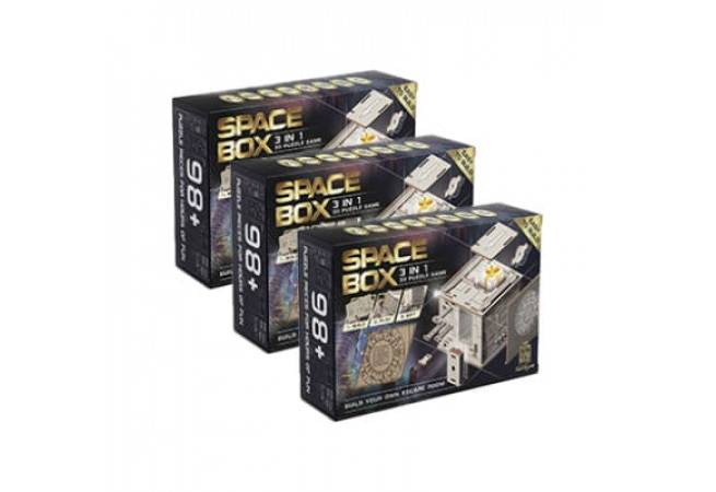 Images and photos of 3D Puzzle Game Space Box Trio. ESC WELT.