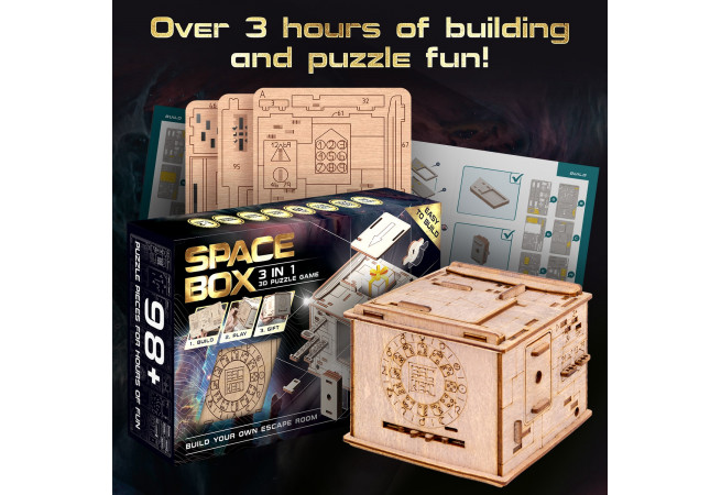 Buy 3D Puzzle Game Space Box - £39,90. Best Wooden and Escape puzzles from  ESC WELT