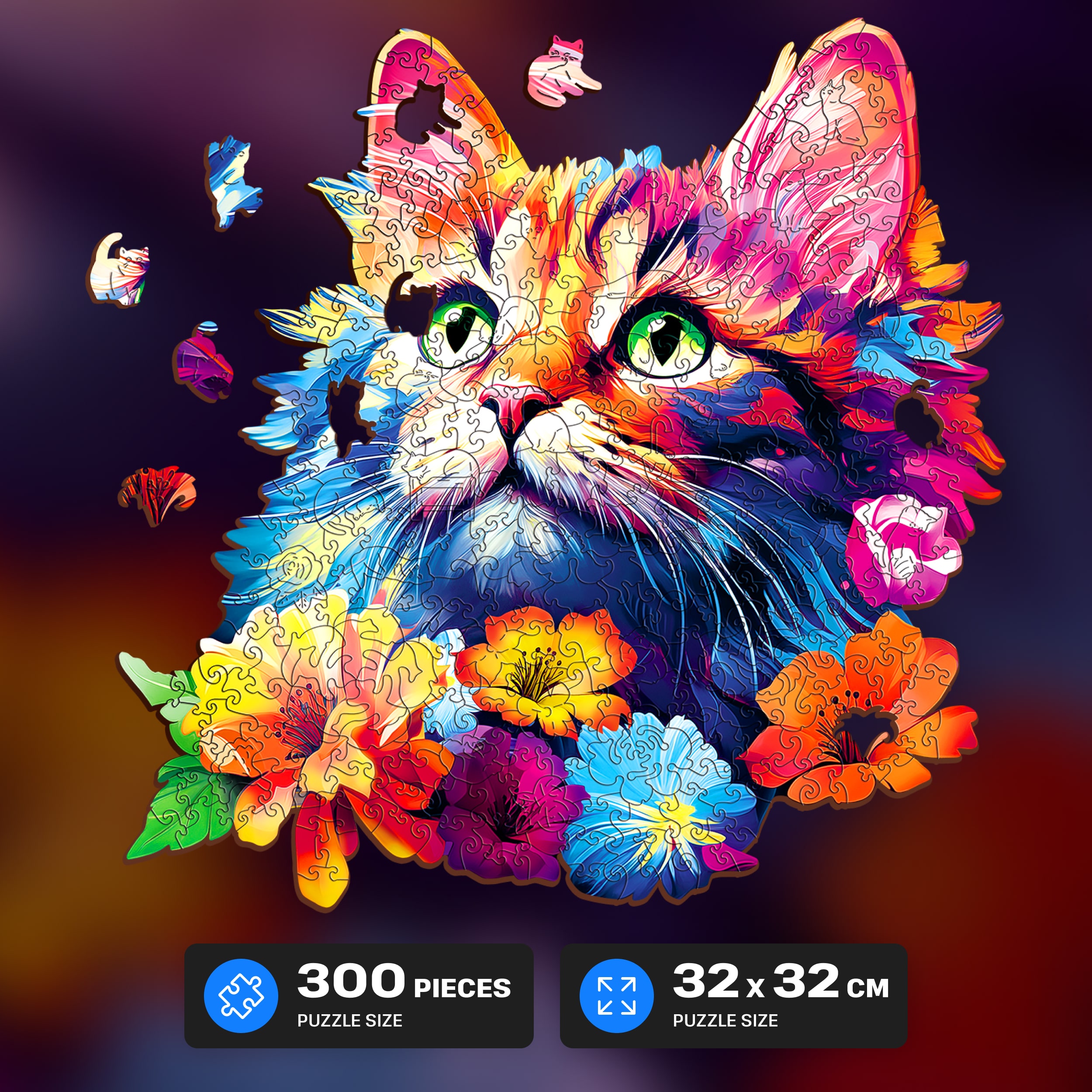 Images and photos of Cat puzzle 300 pieces. ESC WELT.