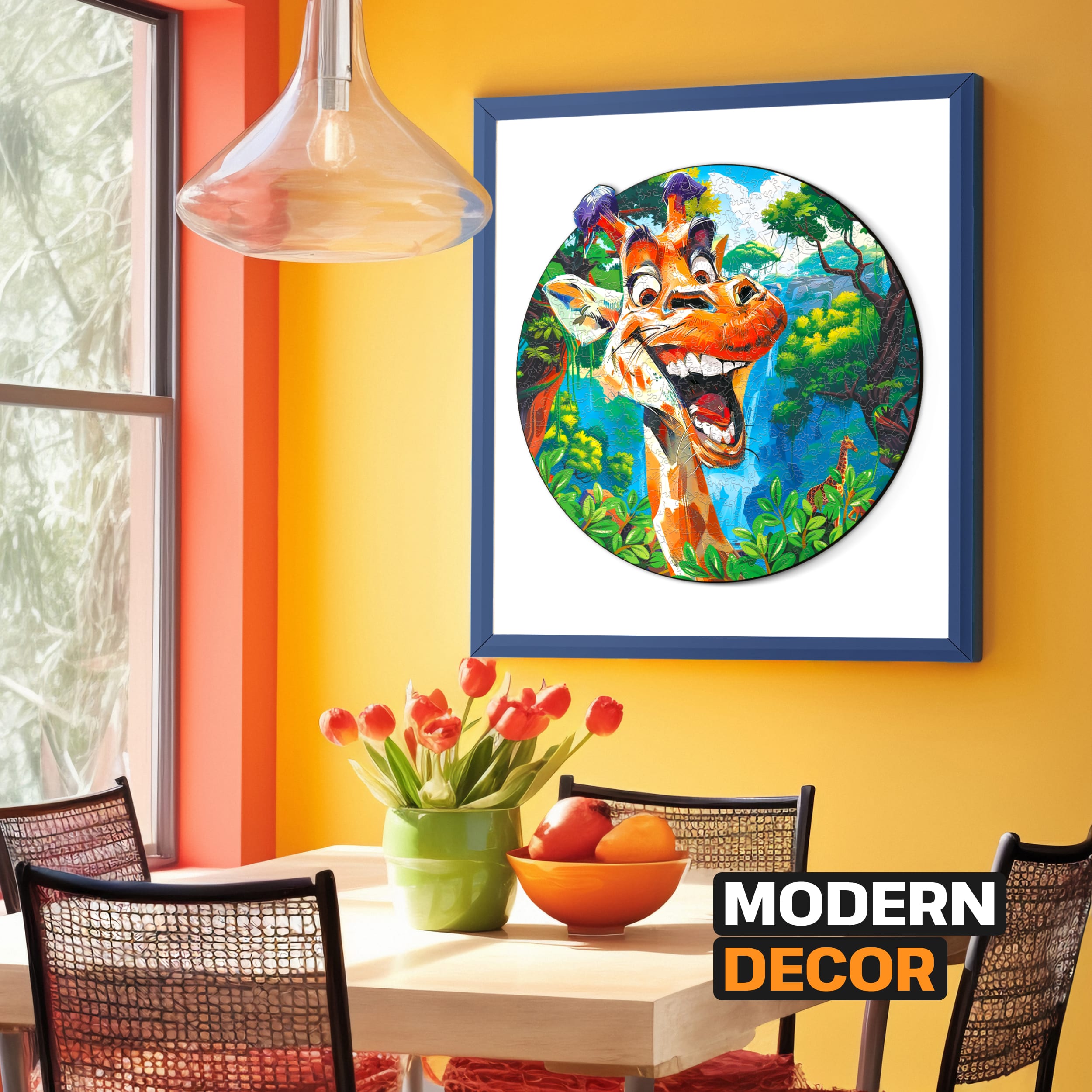 Images and photos of Funny Giraffe Puzzle 300 pieces. ESC WELT.