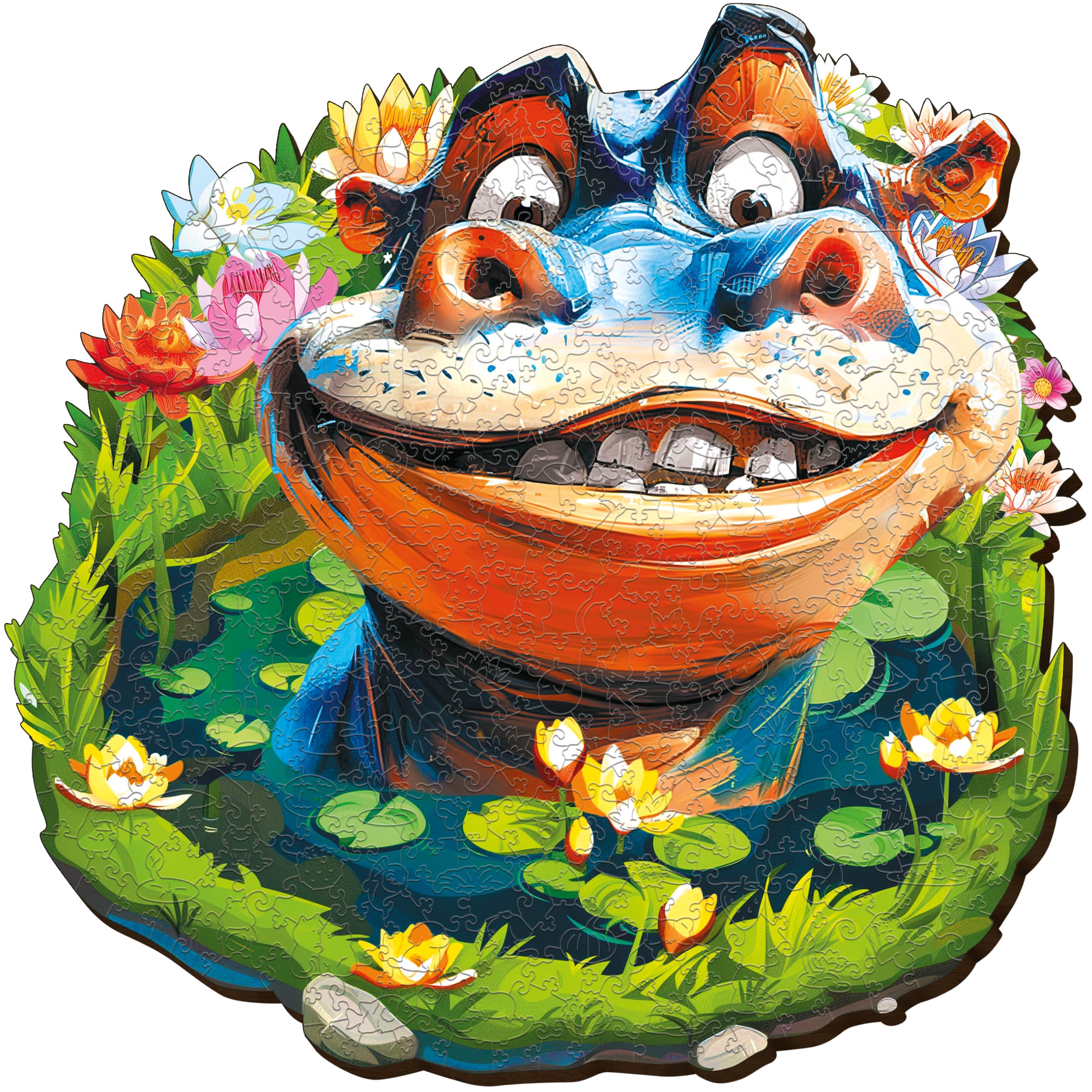 Images and photos of Funny Hippo Puzzle 500 pieces. ESC WELT.