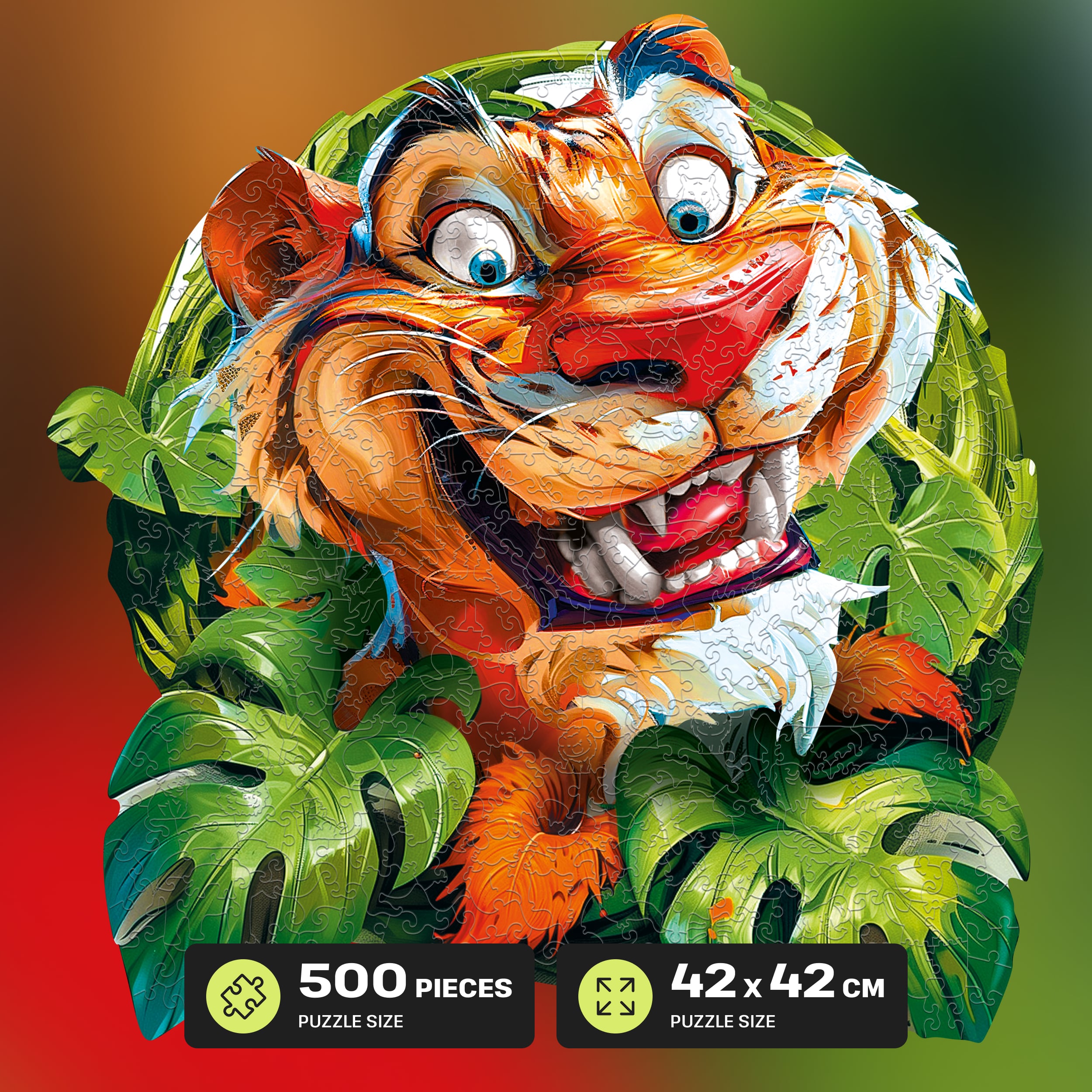 Images and photos of Funny Tiger Puzzle 500 pieces. ESC WELT.