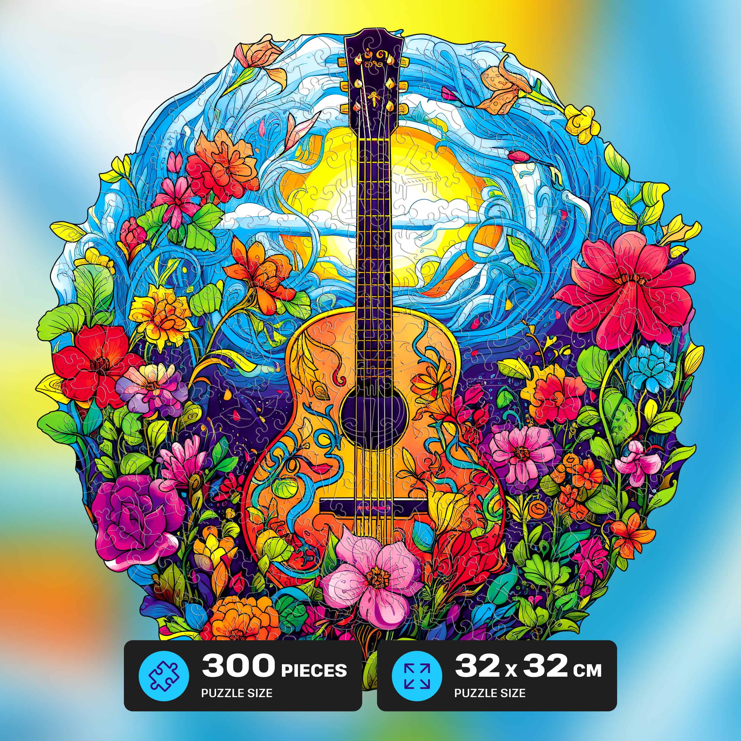 Images and photos of Guitar puzzle 300 pieces. ESC WELT.
