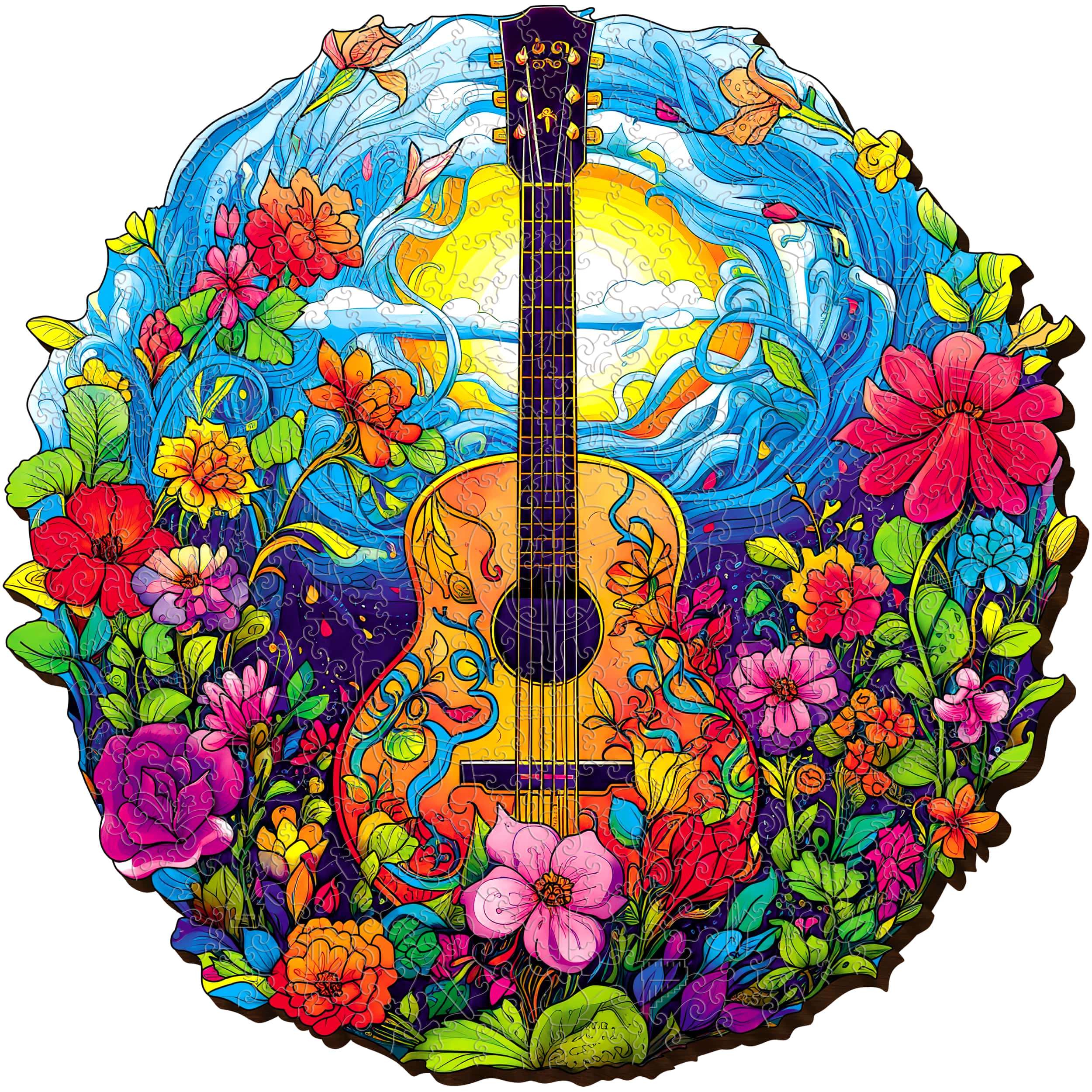 Images and photos of Guitar puzzle 300 pieces. ESC WELT.