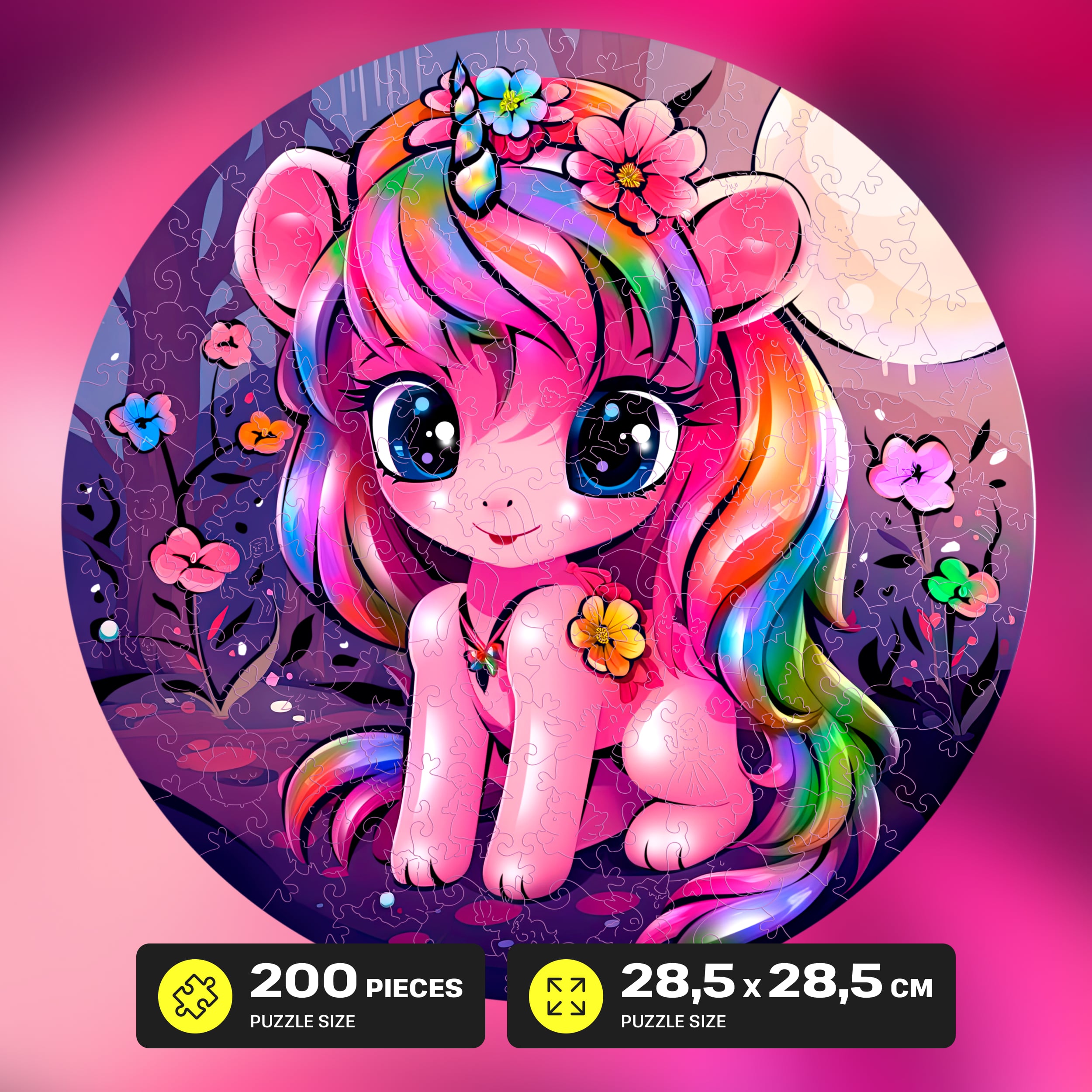 Images and photos of Unicorn Puzzle 200 pieces. ESC WELT.