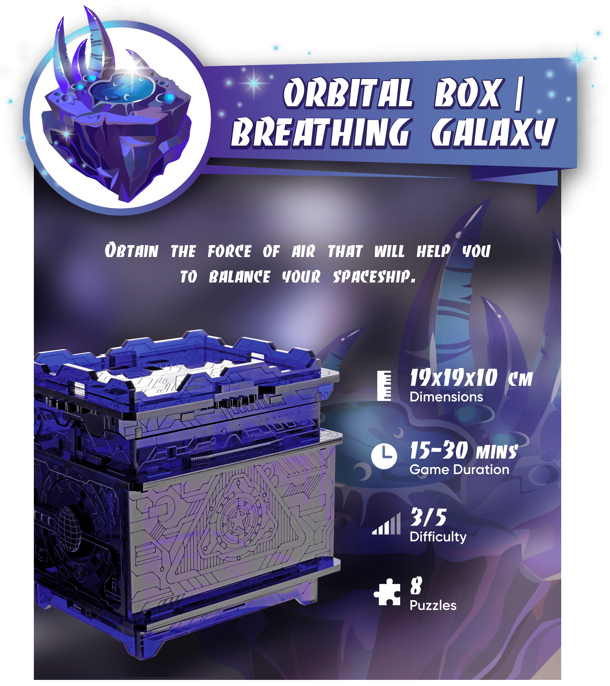 Images and photos of Orbital Box Breathing Galaxy. ESC WELT.
