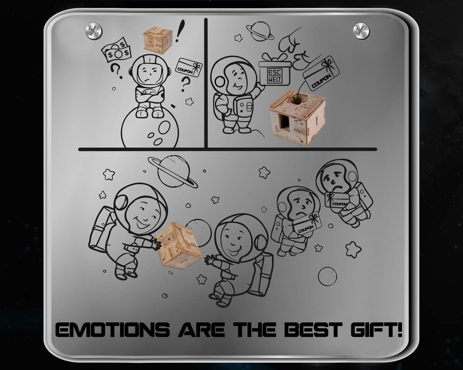 Images and photos of Space Box. ESC WELT.