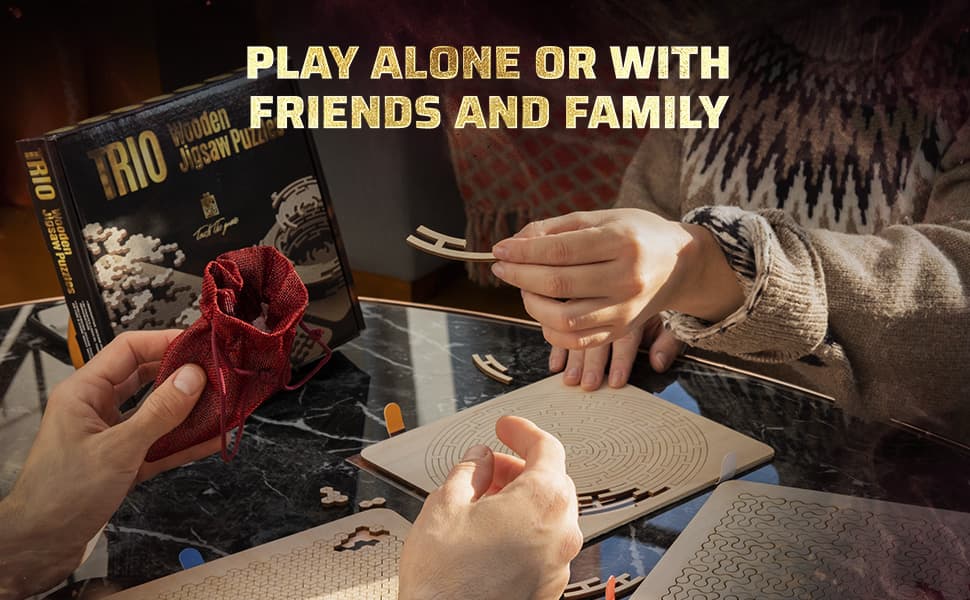 Images and photos of Trio Wooden Jigsaw Puzzles. ESC WELT.